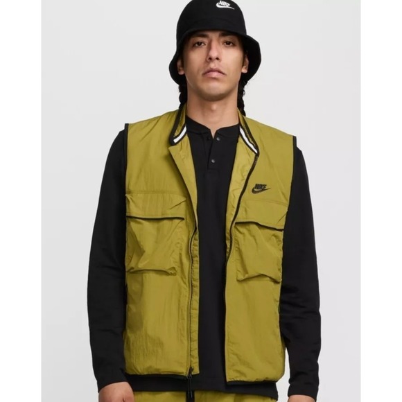 Nike Other - Nike Men's Tech Woven Jacket Vest Pacific Moss Green NEW $110 Medium